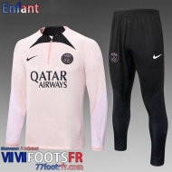 Survetement de Foot PSG rose Enfant 2022 2023 TK512