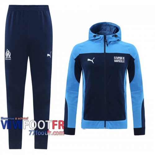 77footfr Veste Foot - Sweat a Capuche Olympique Marsiglia Bleu foncE - 2020 2021 J141