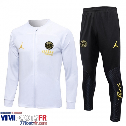 Veste Foot PSG Blanc Homme 2023 2024 JK701