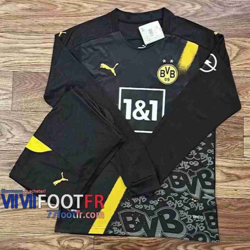 77footfr Maillots foot Dortmund Exterieur Manche Longue 2020 2021