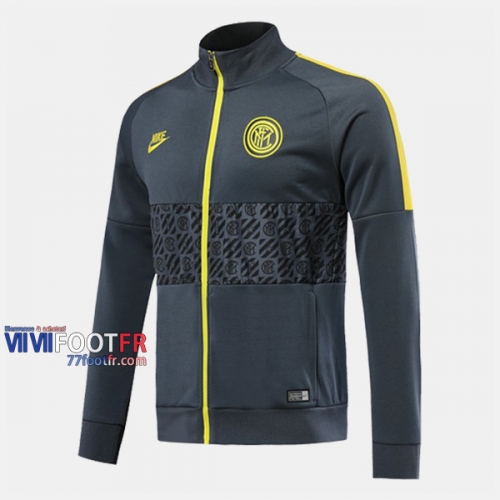 Magasins Veste Foot Inter Milan Gris 2019/2020 Nouveau Promo