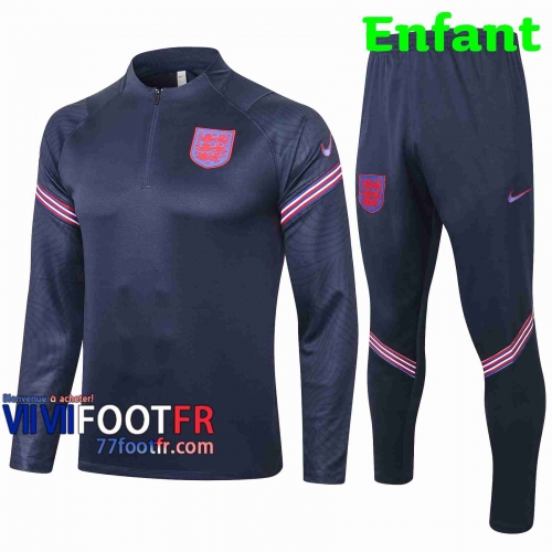 Survetement Foot Angleterre Enfant 2020 2021 Bleu