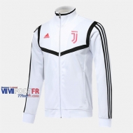 Boutique Veste Foot Juventus Blanc/Noir 2019/2020 Nouveau Promo