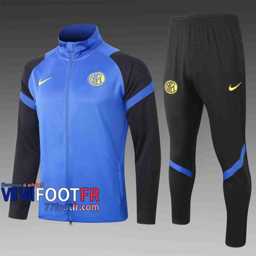 Veste de foot Inter Milan 2020 2021 bleu marin A339#