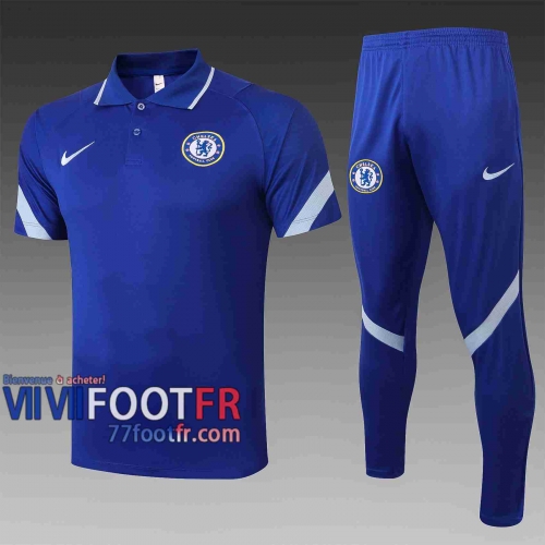 77footfr Chelsea Polo foot Bleu foncé 20-21 C551