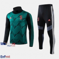 Promo: Ensemble Survetement Juventus Enfant Col Haut Vert 2019/2020 Thailande