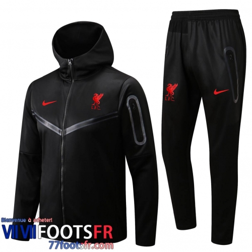 Veste Foot - Sweat A Capuche Liverpool noir Homme 2022 2023 JK426