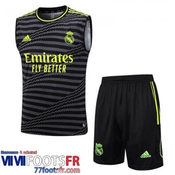 Survetement Sans manches Real Madrid noir Homme 2023 2024 TG955