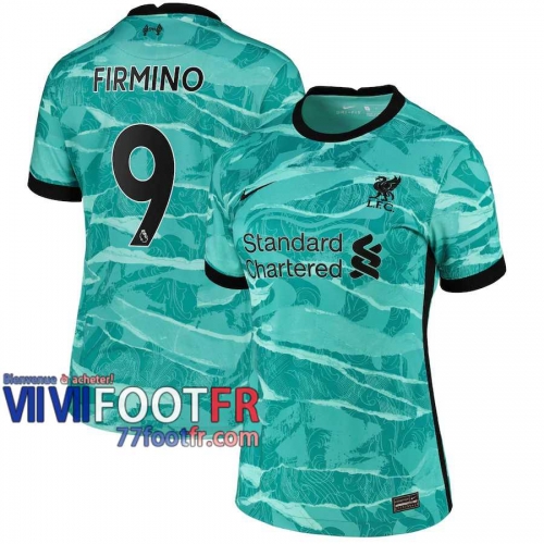 77footfr Liverpool Maillot de foot Firmino #9 Exterieur Femme 20-21