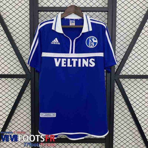 Retro Maillot De Foot Schalke 04 Domicile Homme 01 02 FG806
