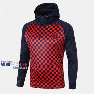 Magasins Veste Foot Barcelone FC Avec Capuche Rouge 2019/2020 Nouveau Promo