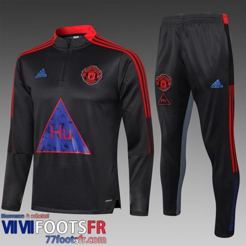 Kits: Survetement de Foot Manchester United Gris foncé Enfant 2021 2022 TK82