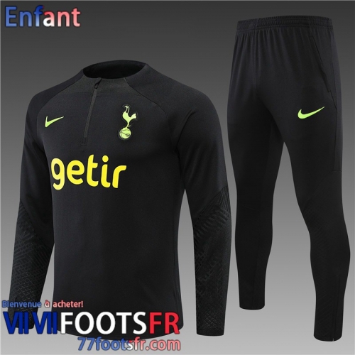 Survetement de Foot Tottenham noir Enfant 22 23 TK334