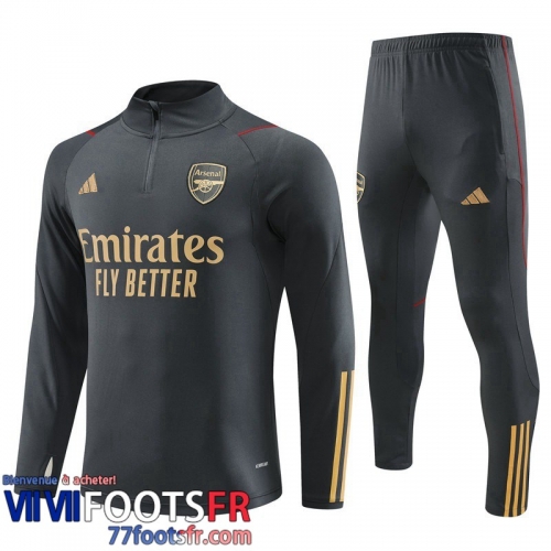 Survetement de Foot Arsenal gris Homme 2023 2024 TG915