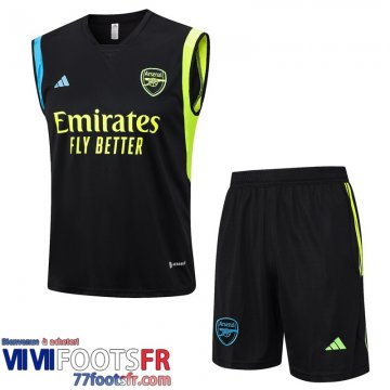 Survetement Sans manches Arsenal noir Homme 2023 2024 TG892