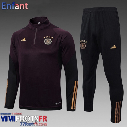 Survetement de Foot Allemagne Violet Enfant 2023 2024 TK626