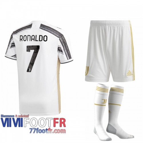 Maillot de foot Juventus Cristiano Ronaldo #7 Domicile Enfant 2020 2021