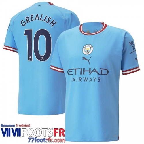 Maillot De Foot Manchester City Domicile Homme 2022 2023 Grealish 10