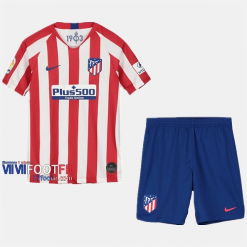 Ensemble Maillot Atletico Madrid Enfant Domicile 2019-2020 Personnalise :77Footfr