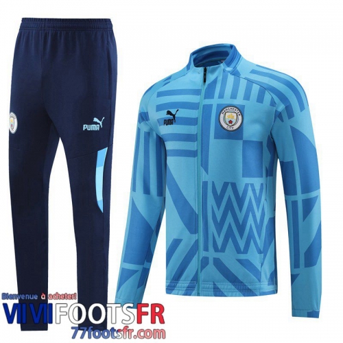 Veste Foot Manchester City bleu Homme 2022 2023 JK588