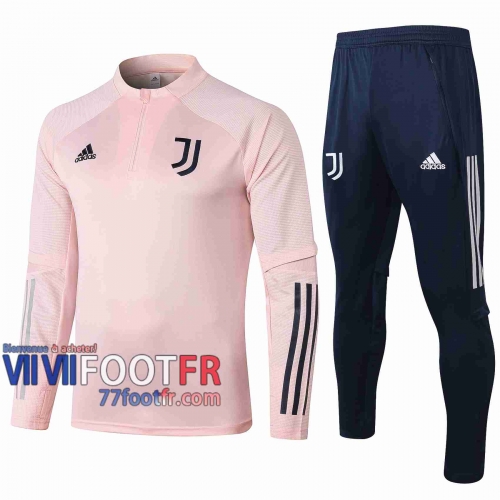 77footfr Juventus Survetement Foot Enfant Rose 20-21 E475