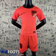 Maillot De Foot Angleterre Rouge Enfant 2022 2023 AK13