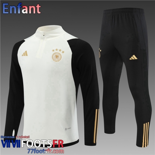 KIT: Survetement de Foot Allemagne Blanc Enfant 2022 2023 TK424