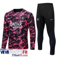 Survetement de Foot PSG rose Homme 2022 2023 TG554