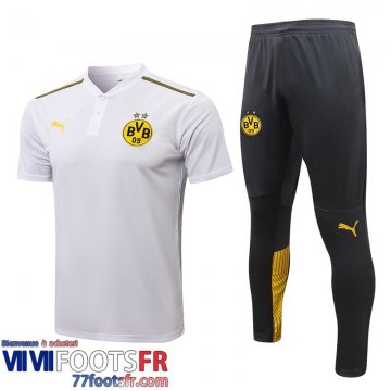 Polo foot Dortmund blanche Homme 2021 2022 PL251
