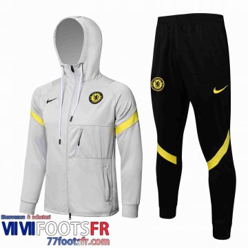 Veste Foot - Sweat A Capuche Chelsea gris Homme 21 22 JK220