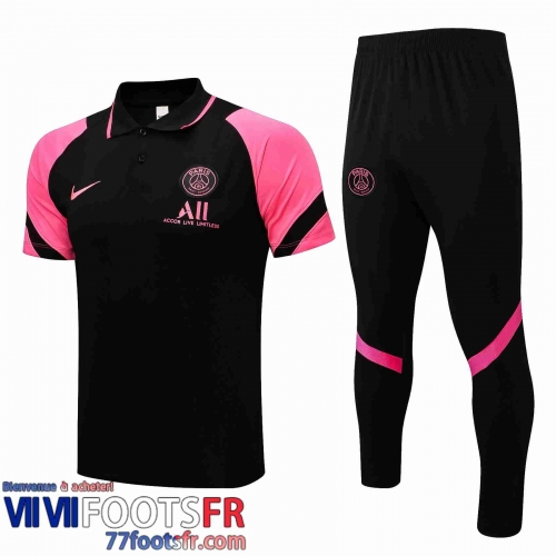 Polo foot PSG Paris le noir Homme 21 22 PL188