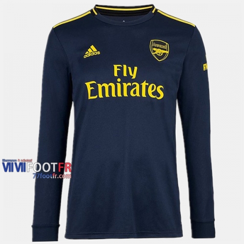 Nouveau Flocage Maillot Foot Arsenal Manche Longue Homme Third 2019-2020 Personnalisé :77Footfr