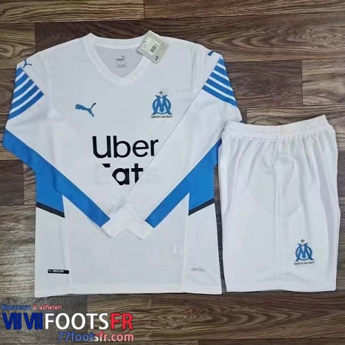 Maillot de foot Marseille Domicile Homme Manche Longue 2021 2022