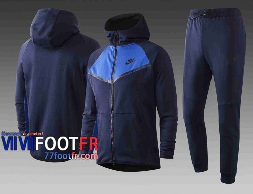 Survetement Foot Sport Sweat a Capuche - Veste Marine 2020 2021-2