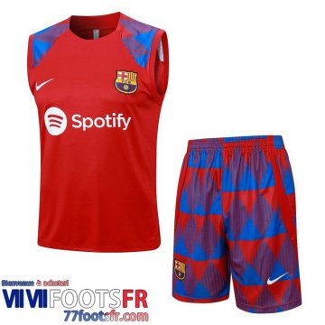 Survetement Sans manches Barcelone rouge Homme 2023 2024 TG943