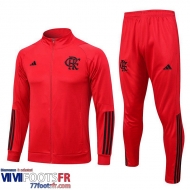 Veste Foot Flamengo rouge Homme 2023 2024 JK698