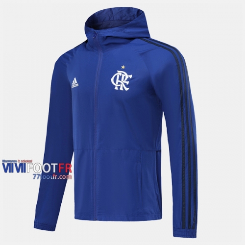 Boutique Veste Foot Coupe-Vent Flamengo Bleu 2019/2020 Nouveau Promo