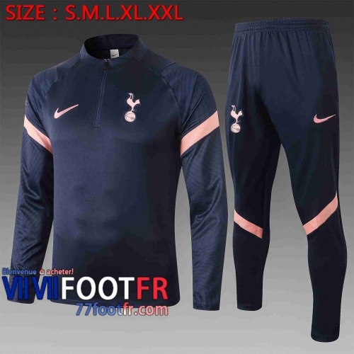 Survetement de Foot Tottenham Hotspur Bleu foncé B408 20-21