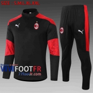 77footfr AC Milan Survetement Foot noir 20-21 B423