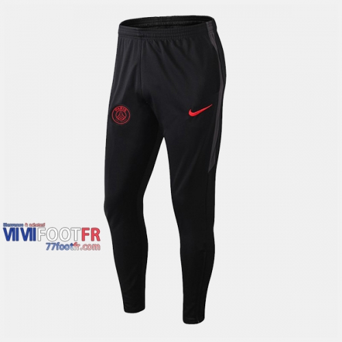 Promo: Les Nouveaux Pantalon Entrainement Foot PSG Paris Saint Germain Mode Noir/Rouge 2019/2020