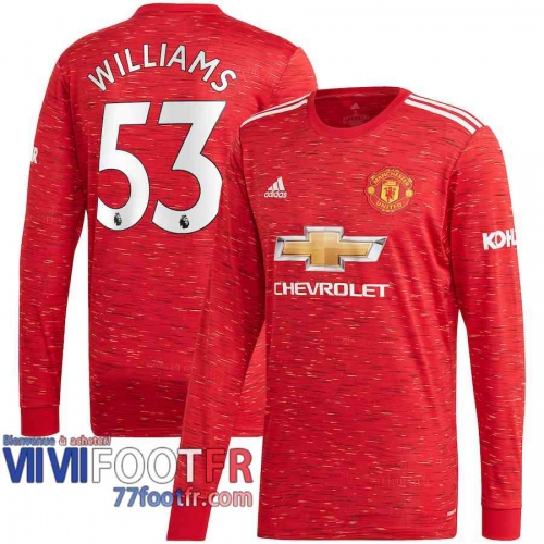 Maillot de foot Manchester United Brandon Williams #53 Domicile Manches longues 2020 2021