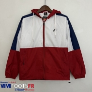 Coupe Vent - Sweat a Capuche Sport rouge blanc Homme 2023 2024 WK251