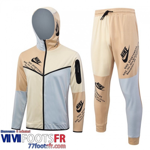 Veste Foot - Sweat A Capuche Sport jaune clair Homme 2023 2024 JK782