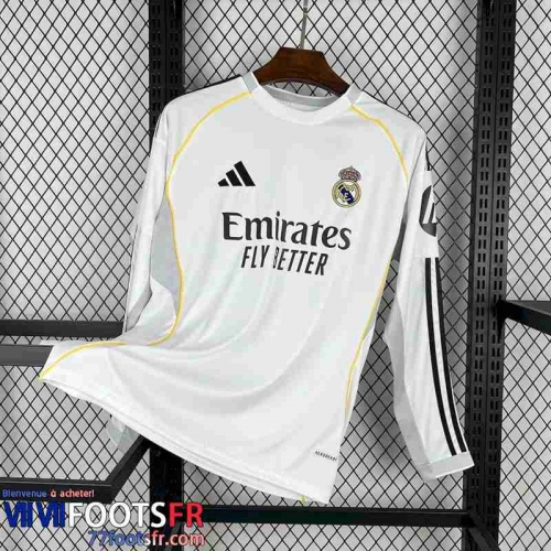 Maillot De Foot Real Madrid Domicile Homme Manche Longue 25 26