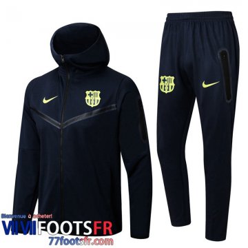 Veste Foot - Sweat A Capuche Barcelone bleu marin Homme 2022 2023 JK343