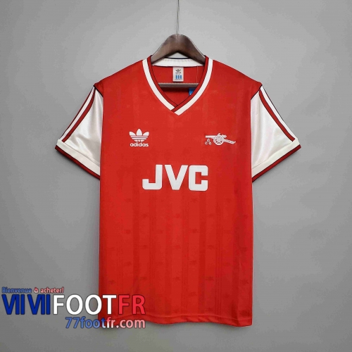 77footfr Retro Maillots foot 88 89 Arsenal Domicile