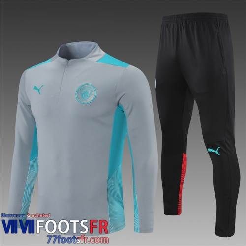 Survetement de Foot Manchester City gris Enfant 21 22 TK138