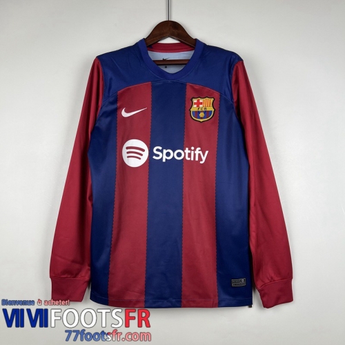 Maillot De Foot Barcelone Domicile Manche Longue Homme 2023 2024