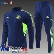 Survetement de Foot Manchester United bleu Enfant 22 23 TK328