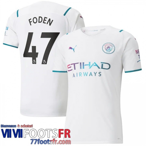 Maillot De Foot Manchester City Extérieur Homme 21 22 # Foden 47